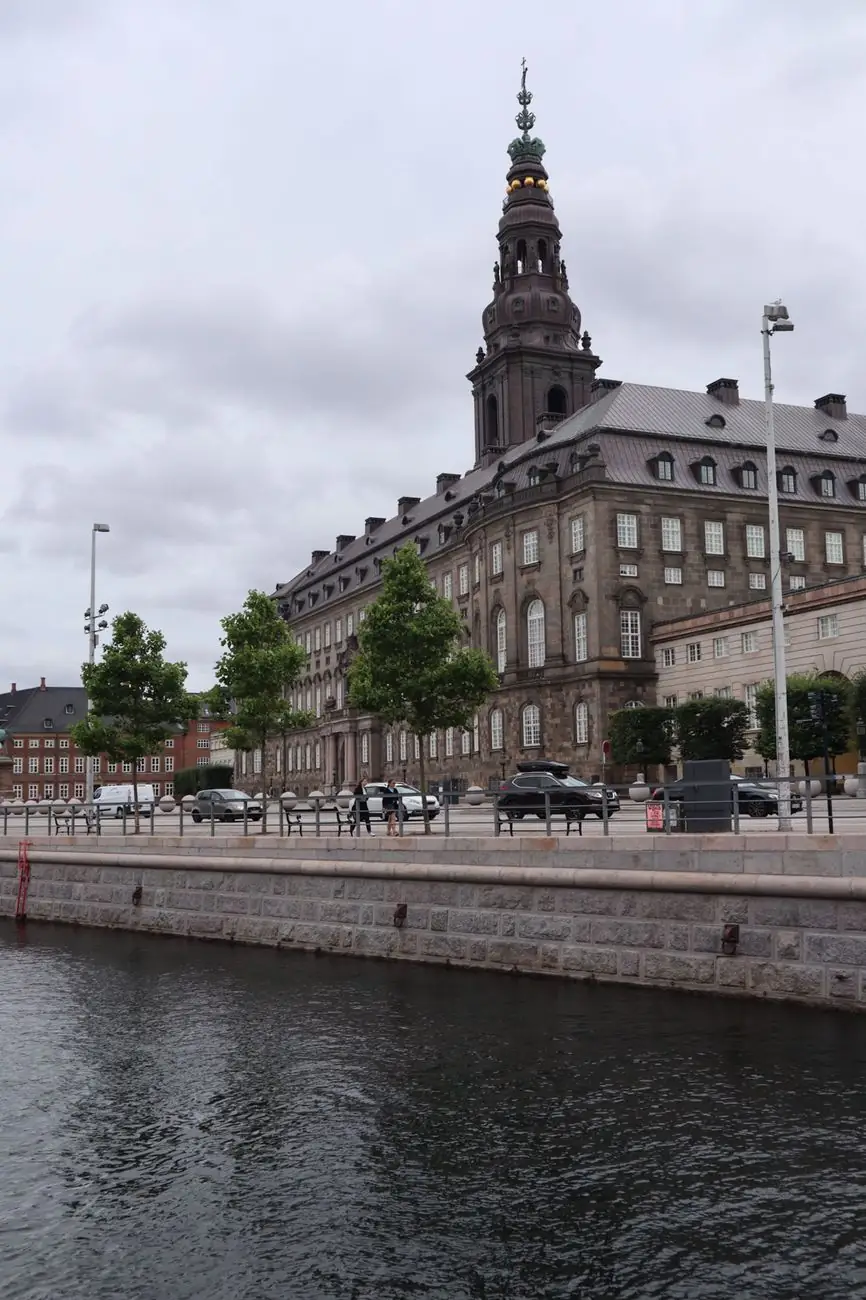 Christiansborg Palace beside Copenhagen’s canal