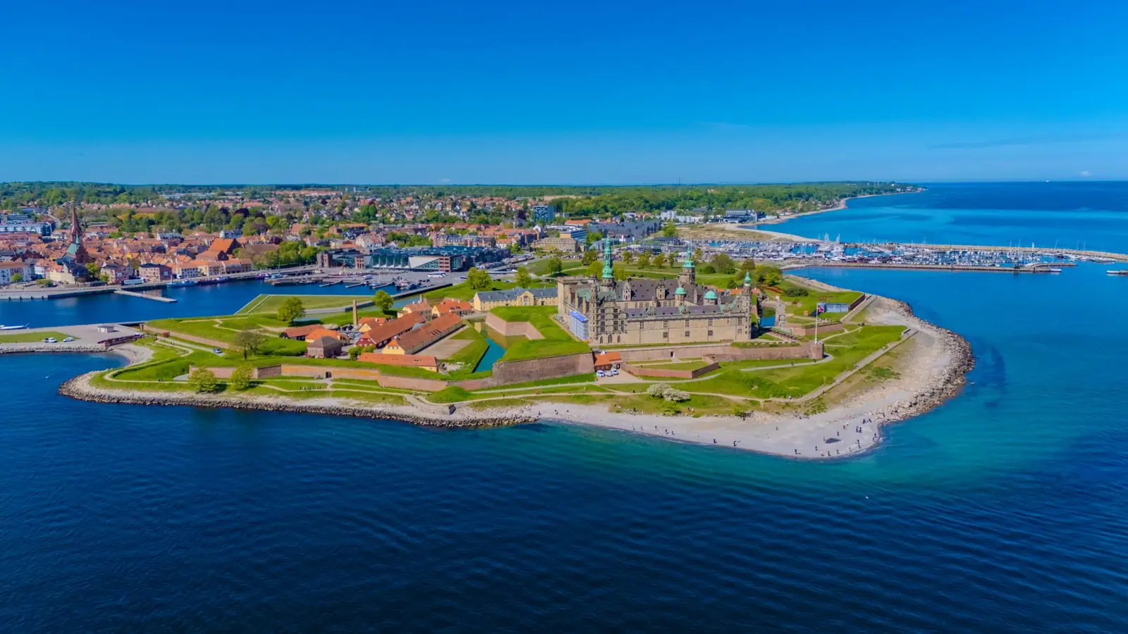 Kronborg Castle beside Helsingør’s Culture Harbour