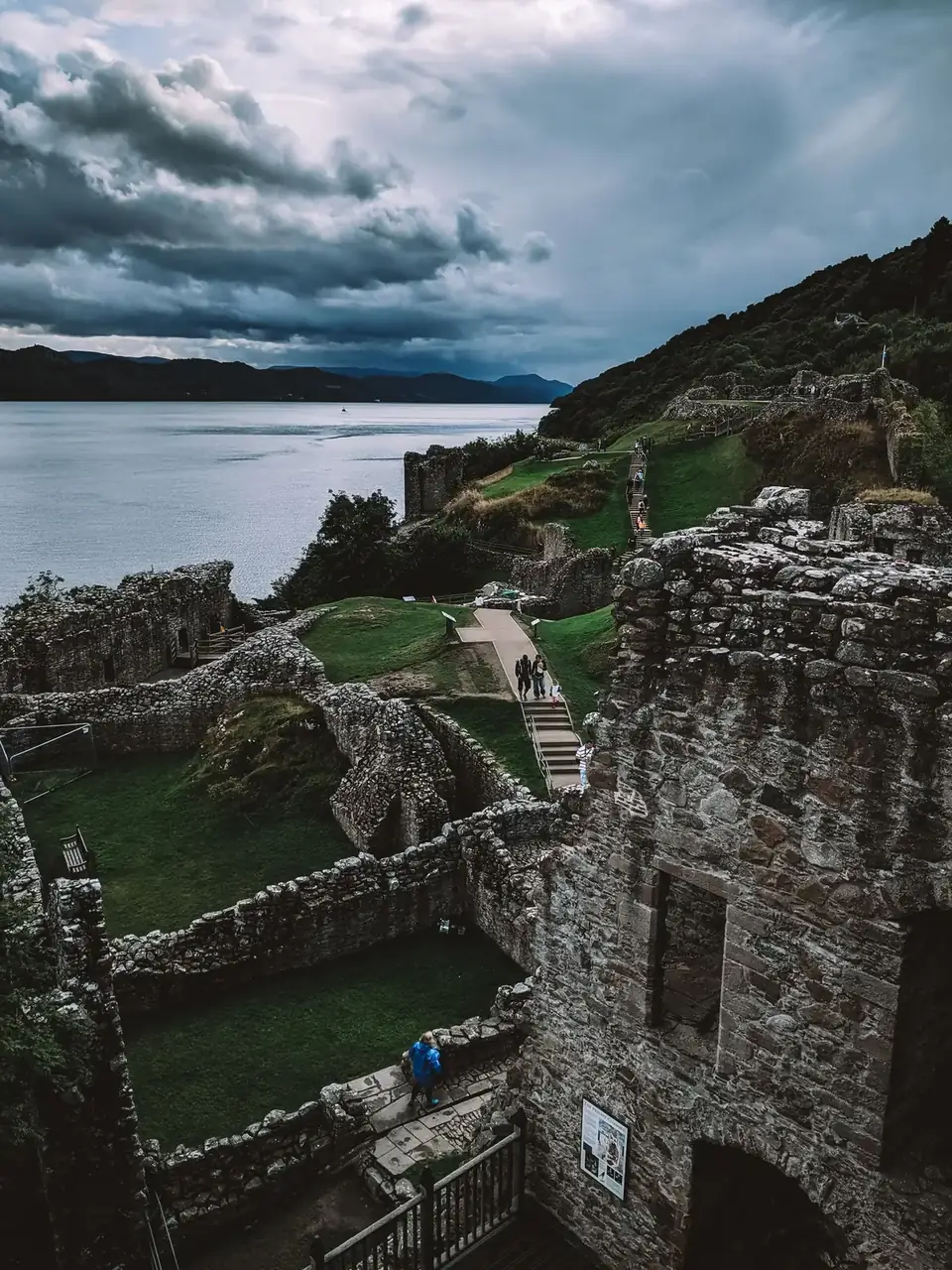Urquhart Castle ruins beside Loch Ness, outside Inverness