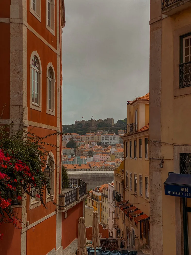 Colourful buildings across the Lisbon cityscape
