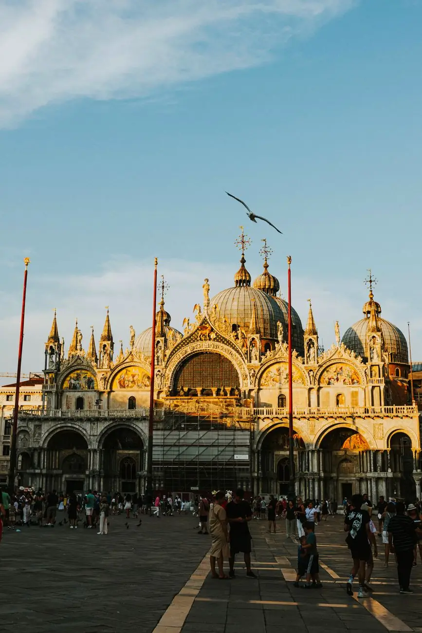 St Mark’s Basilica and its mosaics in evening light