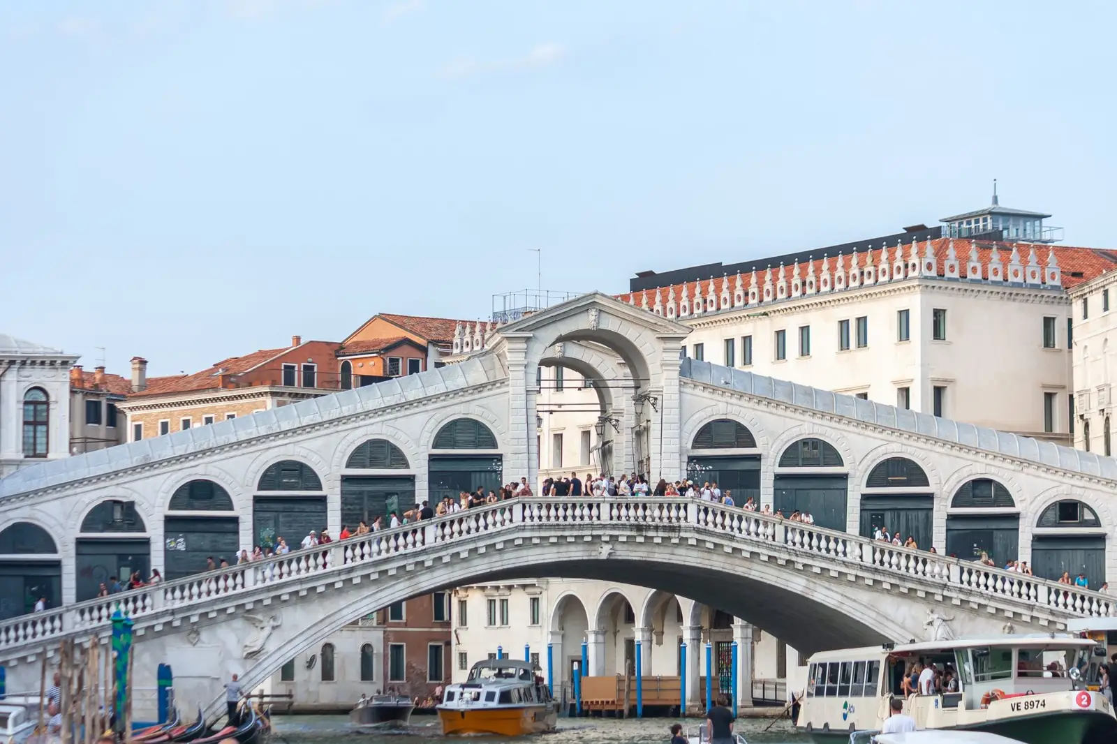 The Rialto Bridge crossing Venice’s Grand Canal
